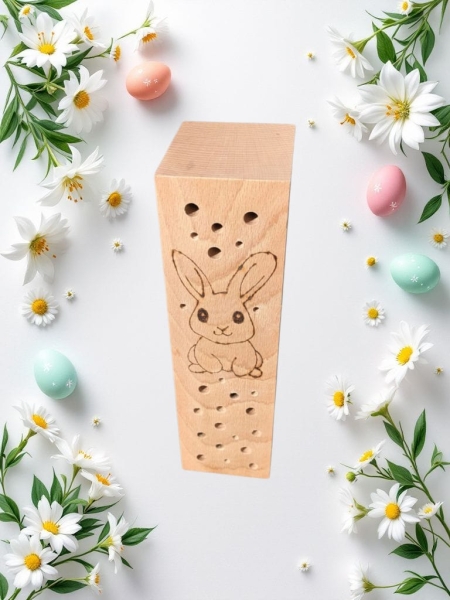 Nistholz für Wildbienen - Hase